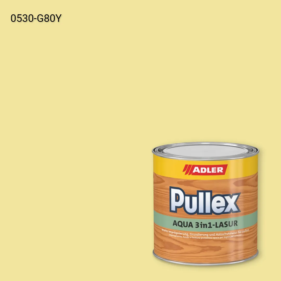 Лазур для дерева Pullex Aqua 3in1-Lasur колір NCS S 0530-G80Y, Adler NCS S