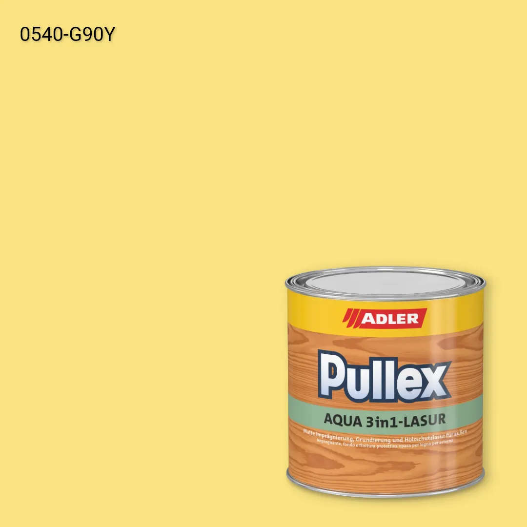 Лазур для дерева Pullex Aqua 3in1-Lasur колір NCS S 0540-G90Y, Adler NCS S