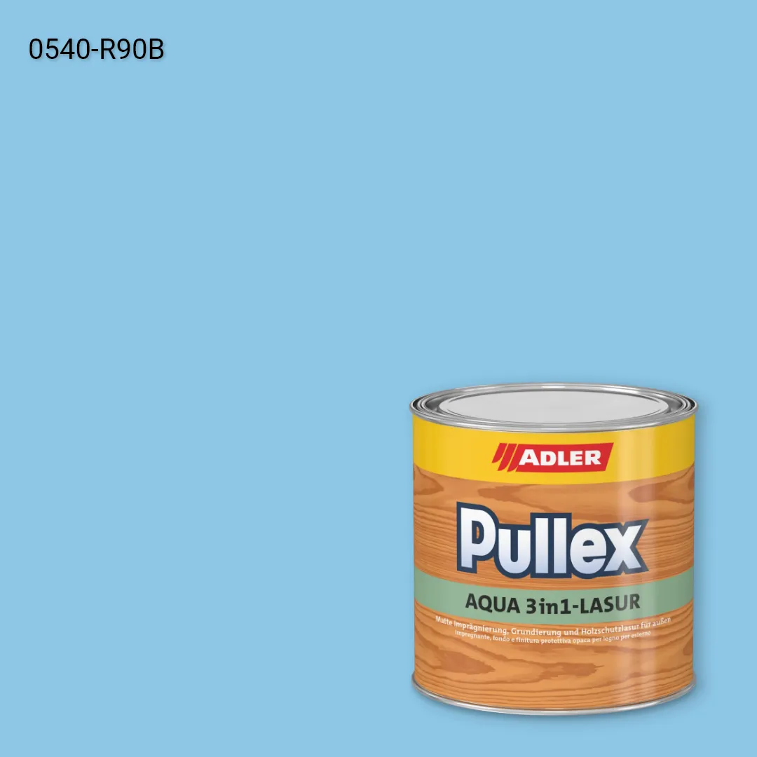 Лазур для дерева Pullex Aqua 3in1-Lasur колір NCS S 0540-R90B, Adler NCS S
