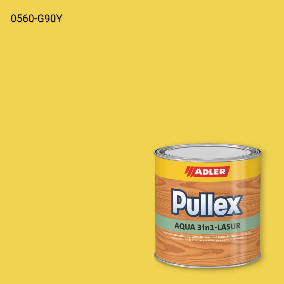 Лазур для дерева Pullex Aqua 3in1-Lasur колір NCS S 0560-G90Y, Adler NCS S