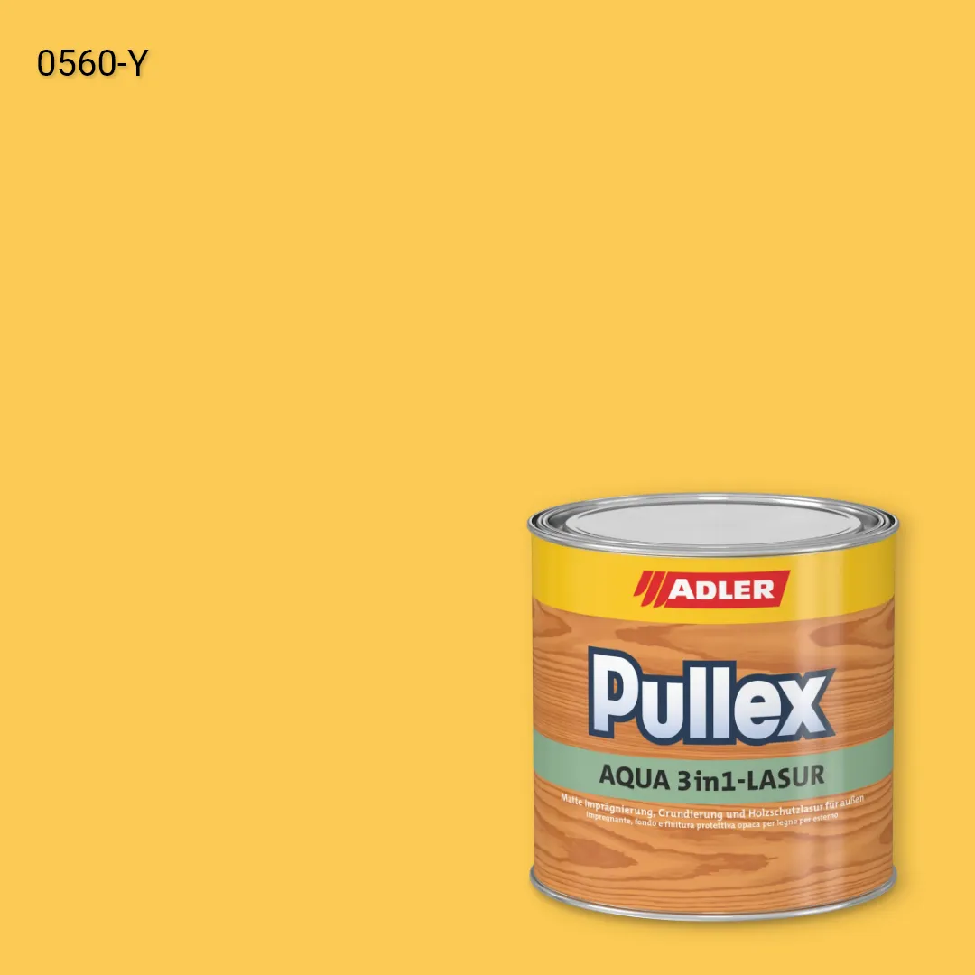 Лазур для дерева Pullex Aqua 3in1-Lasur колір NCS S 0560-Y, Adler NCS S