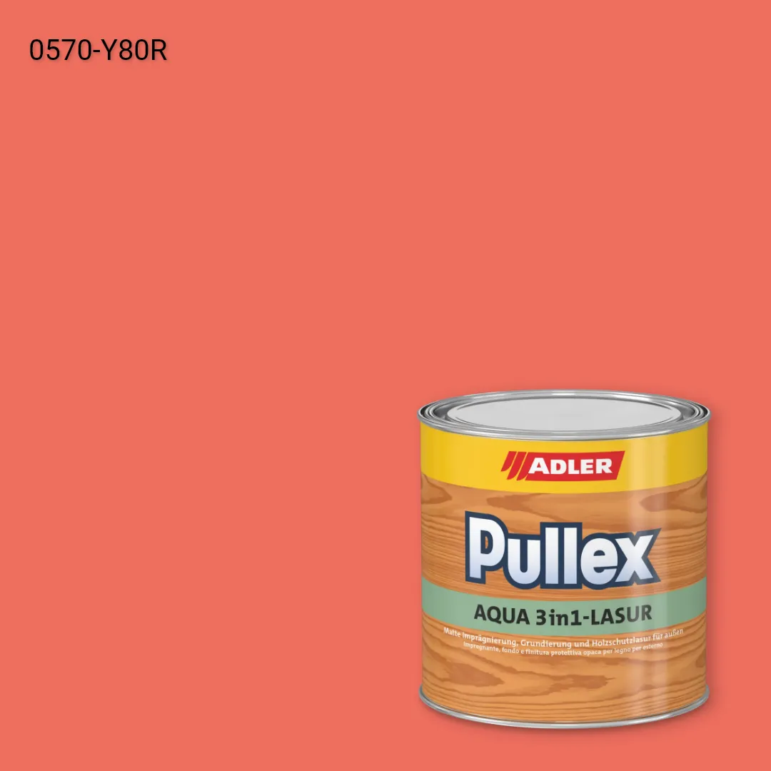 Лазур для дерева Pullex Aqua 3in1-Lasur колір NCS S 0570-Y80R, Adler NCS S