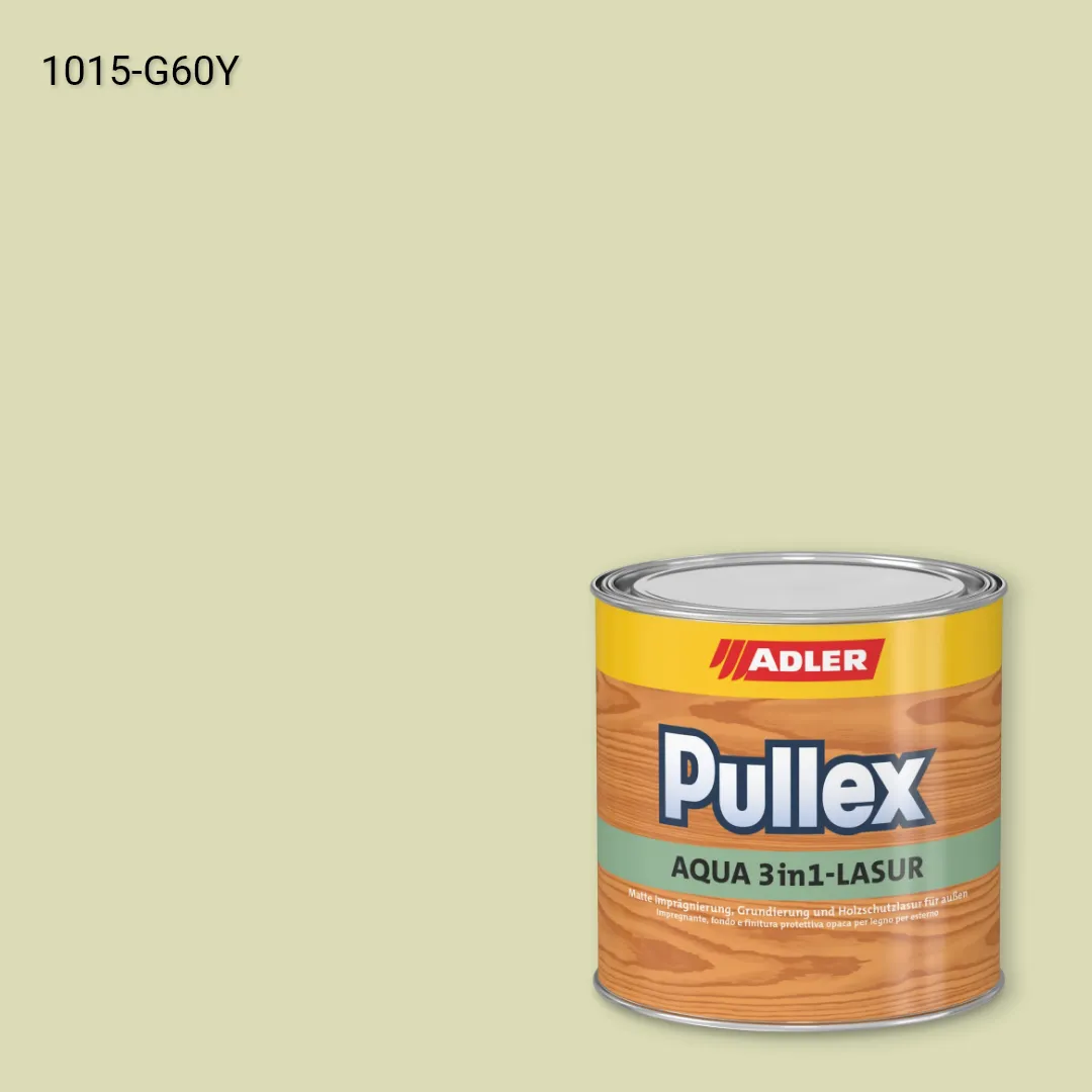 Лазур для дерева Pullex Aqua 3in1-Lasur колір NCS S 1015-G60Y, Adler NCS S