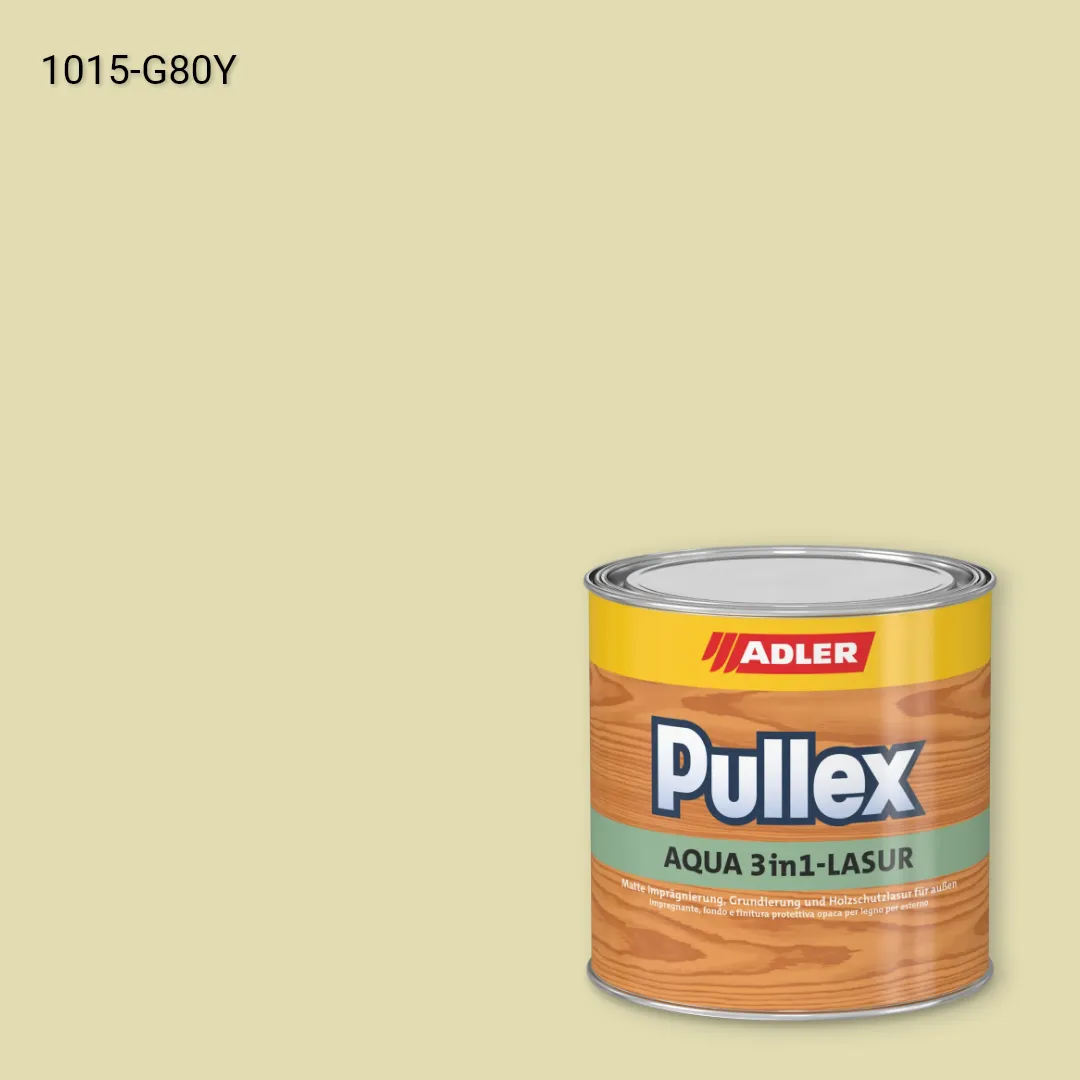Лазур для дерева Pullex Aqua 3in1-Lasur колір NCS S 1015-G80Y, Adler NCS S