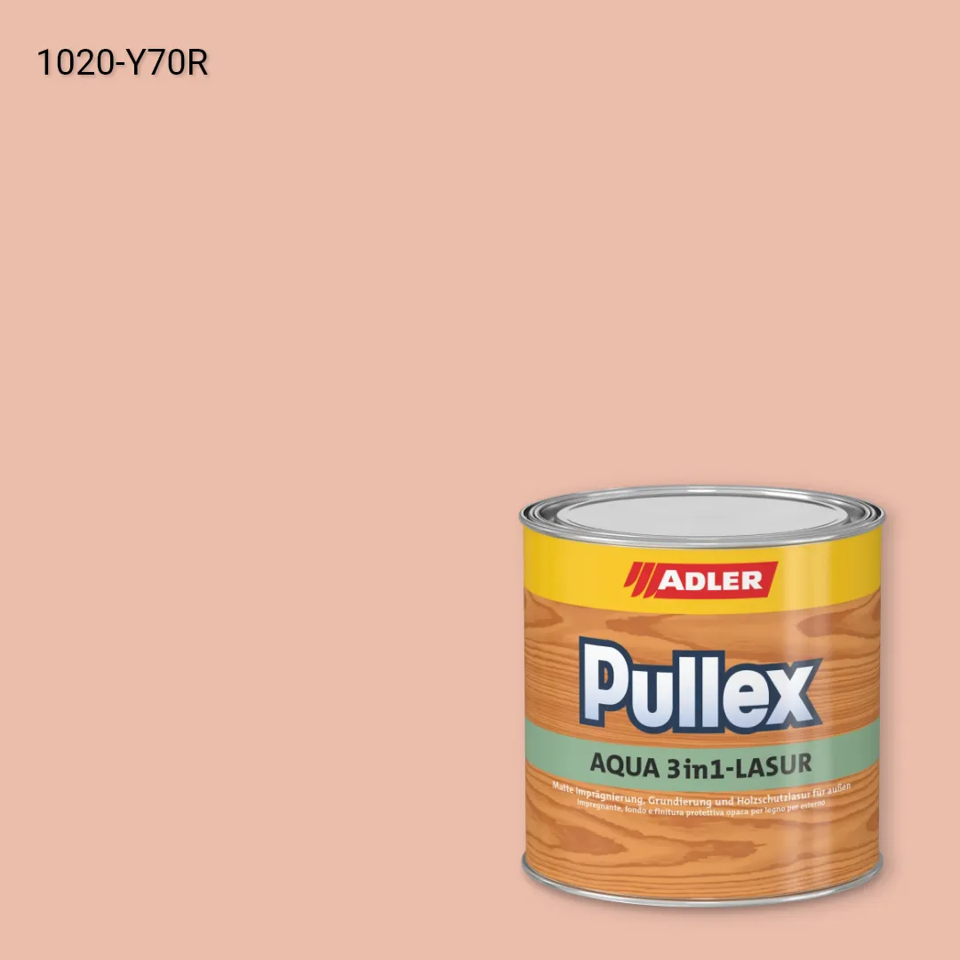 Лазур для дерева Pullex Aqua 3in1-Lasur колір NCS S 1020-Y70R, Adler NCS S