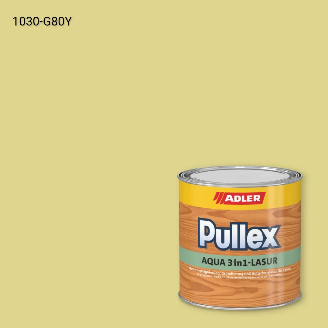 Лазур для дерева Pullex Aqua 3in1-Lasur колір NCS S 1030-G80Y, Adler NCS S