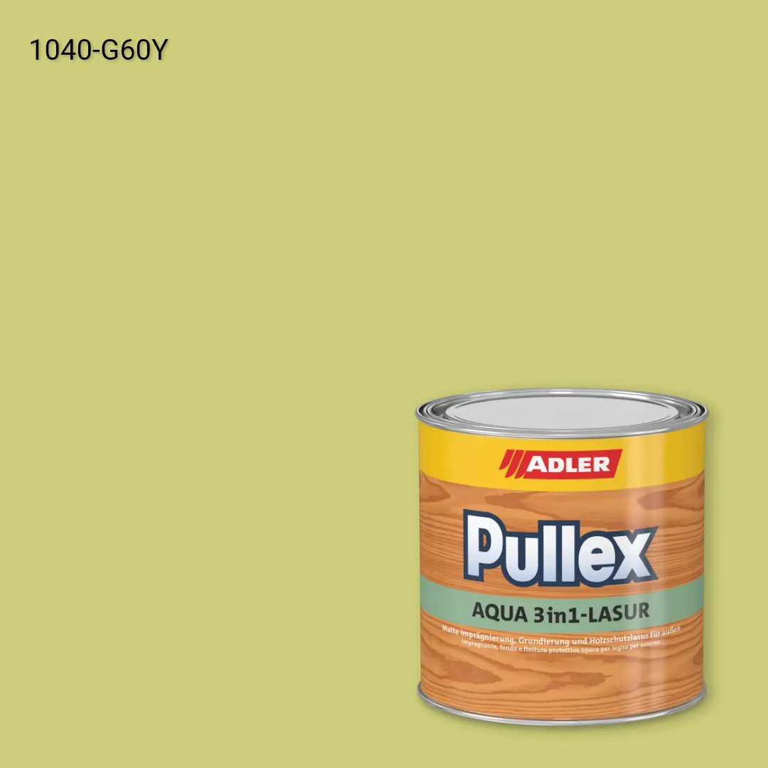 Лазур для дерева Pullex Aqua 3in1-Lasur колір NCS S 1040-G60Y, Adler NCS S