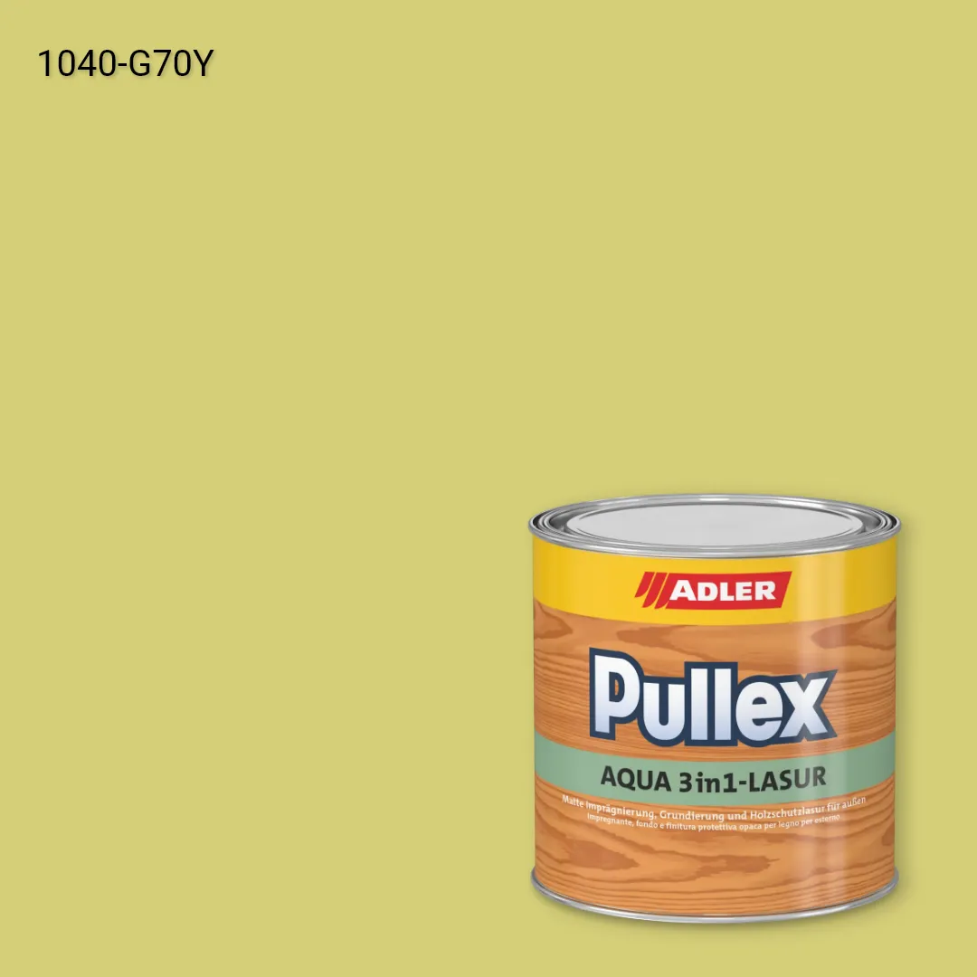 Лазур для дерева Pullex Aqua 3in1-Lasur колір NCS S 1040-G70Y, Adler NCS S