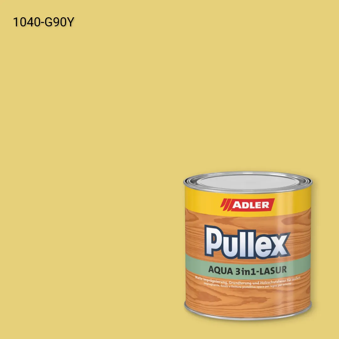 Лазур для дерева Pullex Aqua 3in1-Lasur колір NCS S 1040-G90Y, Adler NCS S