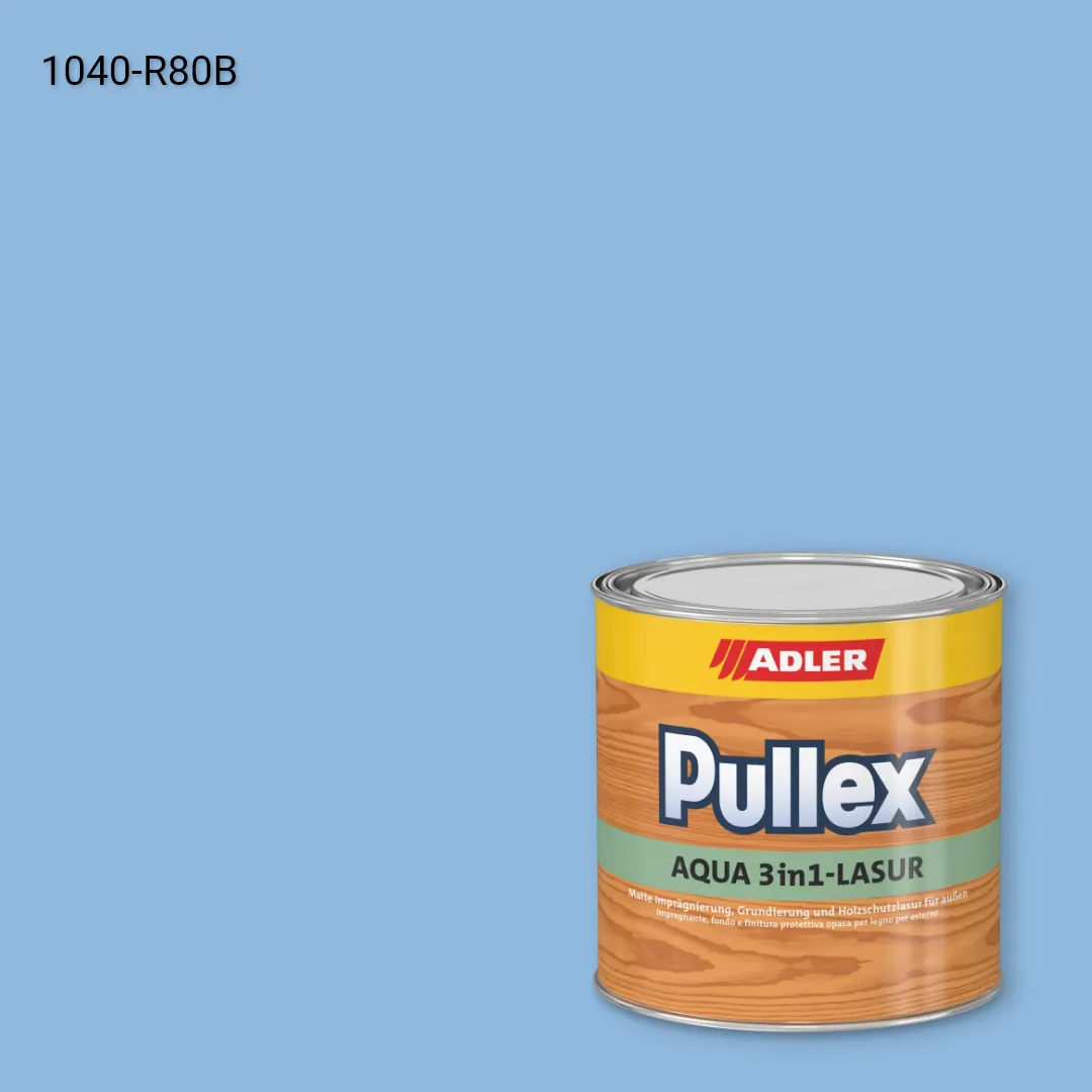Лазур для дерева Pullex Aqua 3in1-Lasur колір NCS S 1040-R80B, Adler NCS S