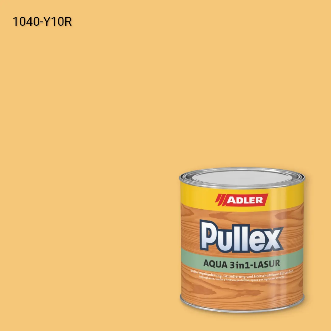 Лазур для дерева Pullex Aqua 3in1-Lasur колір NCS S 1040-Y10R, Adler NCS S