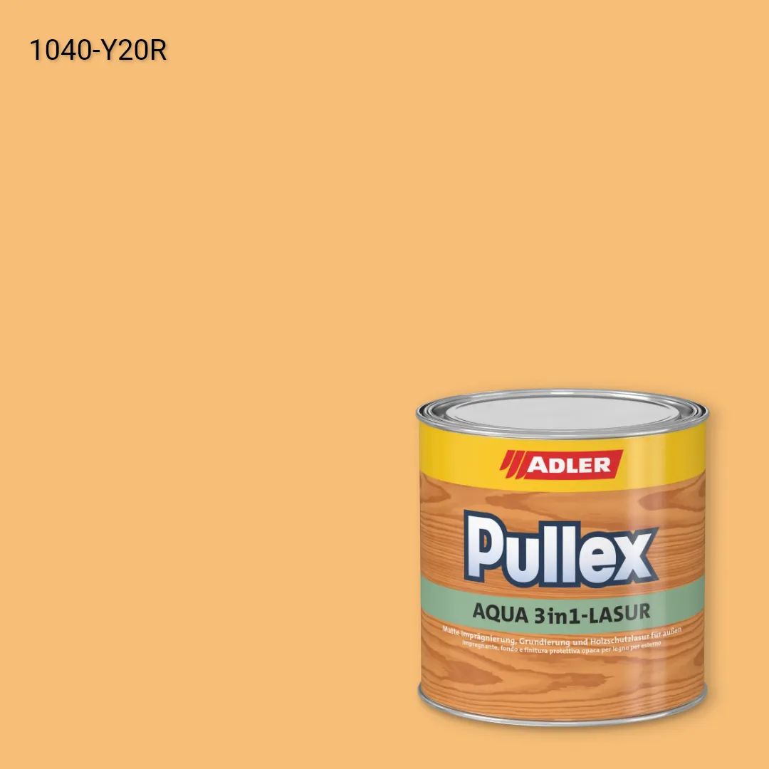Лазур для дерева Pullex Aqua 3in1-Lasur колір NCS S 1040-Y20R, Adler NCS S