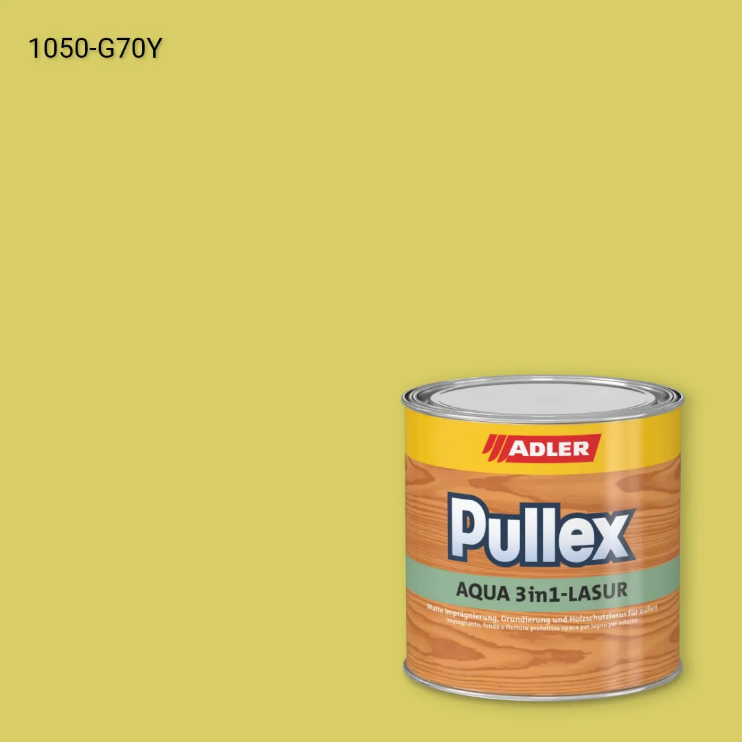 Лазур для дерева Pullex Aqua 3in1-Lasur колір NCS S 1050-G70Y, Adler NCS S