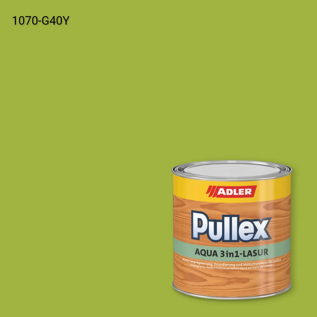 Лазур для дерева Pullex Aqua 3in1-Lasur колір NCS S 1070-G40Y, Adler NCS S