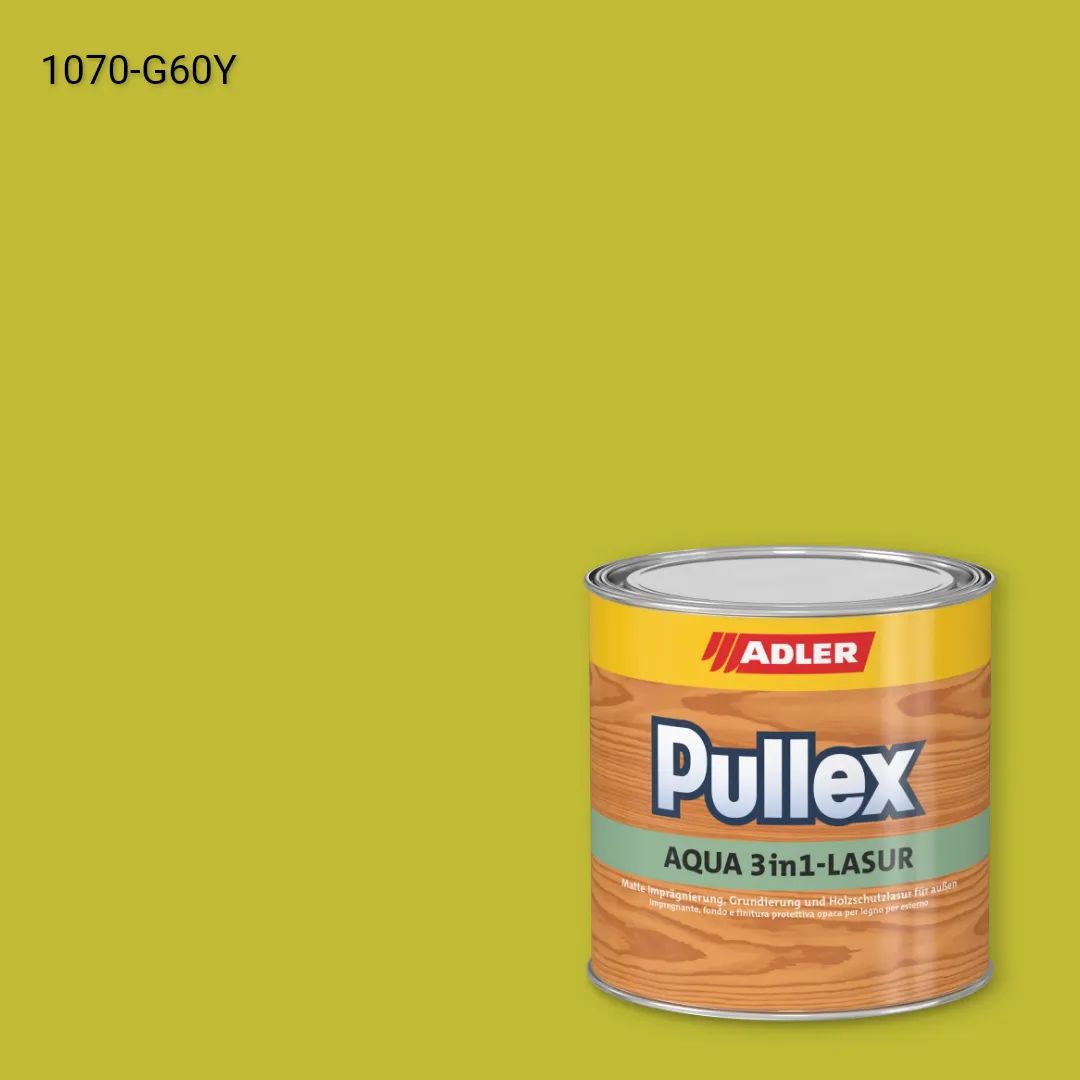 Лазур для дерева Pullex Aqua 3in1-Lasur колір NCS S 1070-G60Y, Adler NCS S