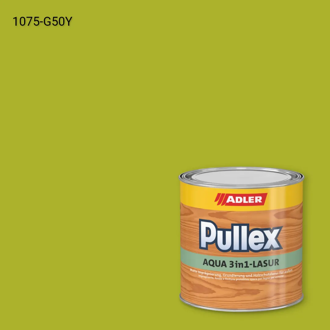 Лазур для дерева Pullex Aqua 3in1-Lasur колір NCS S 1075-G50Y, Adler NCS S