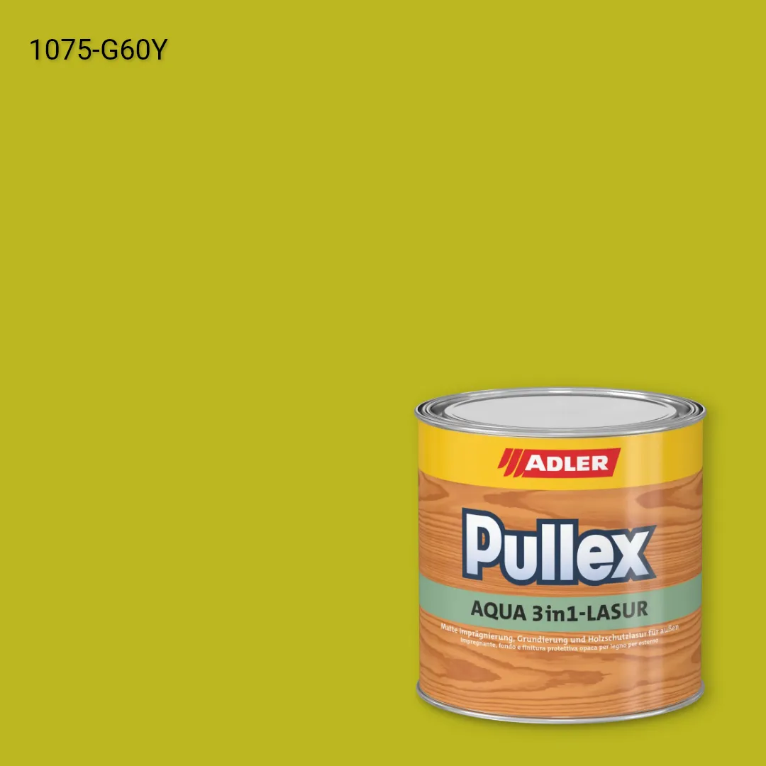 Лазур для дерева Pullex Aqua 3in1-Lasur колір NCS S 1075-G60Y, Adler NCS S