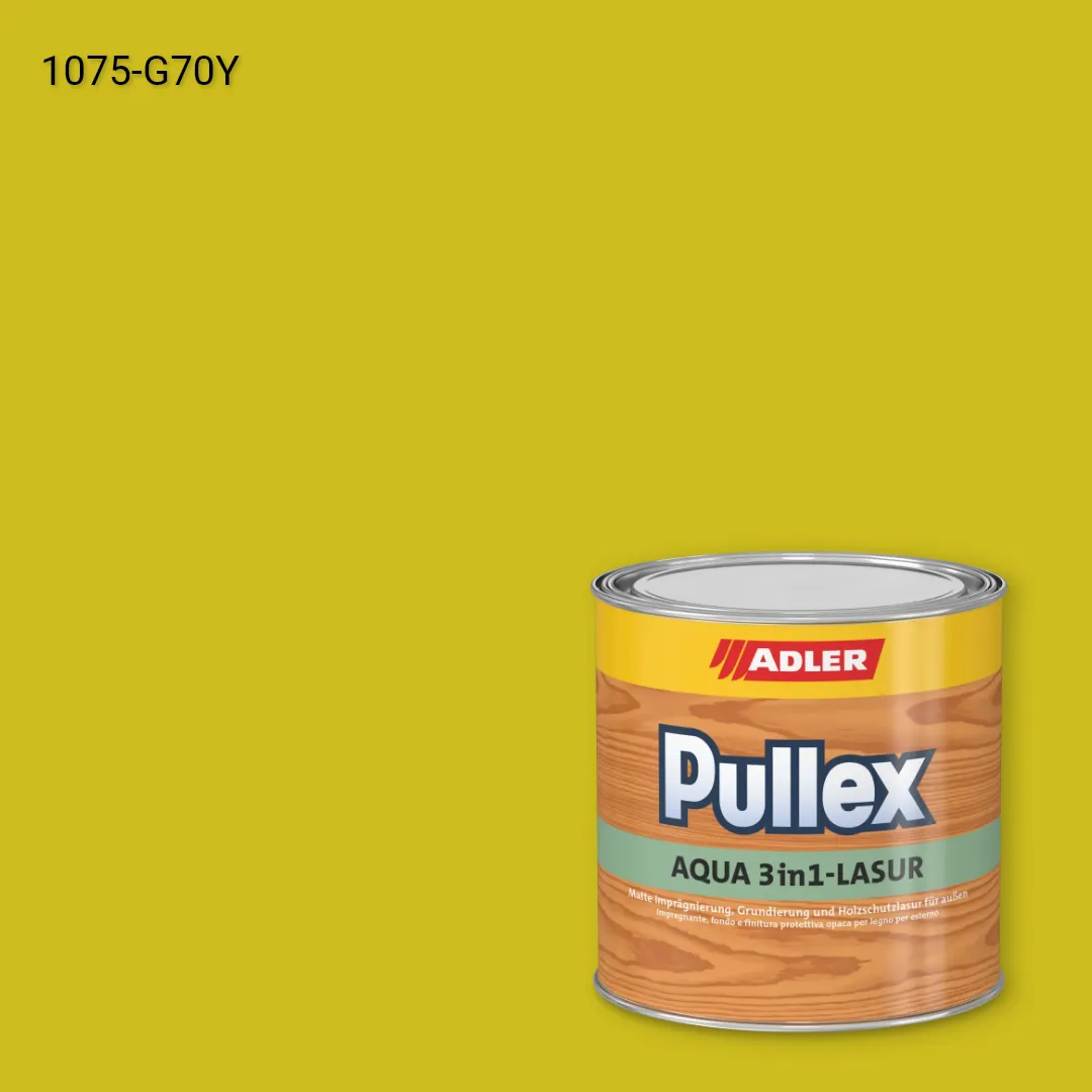 Лазур для дерева Pullex Aqua 3in1-Lasur колір NCS S 1075-G70Y, Adler NCS S