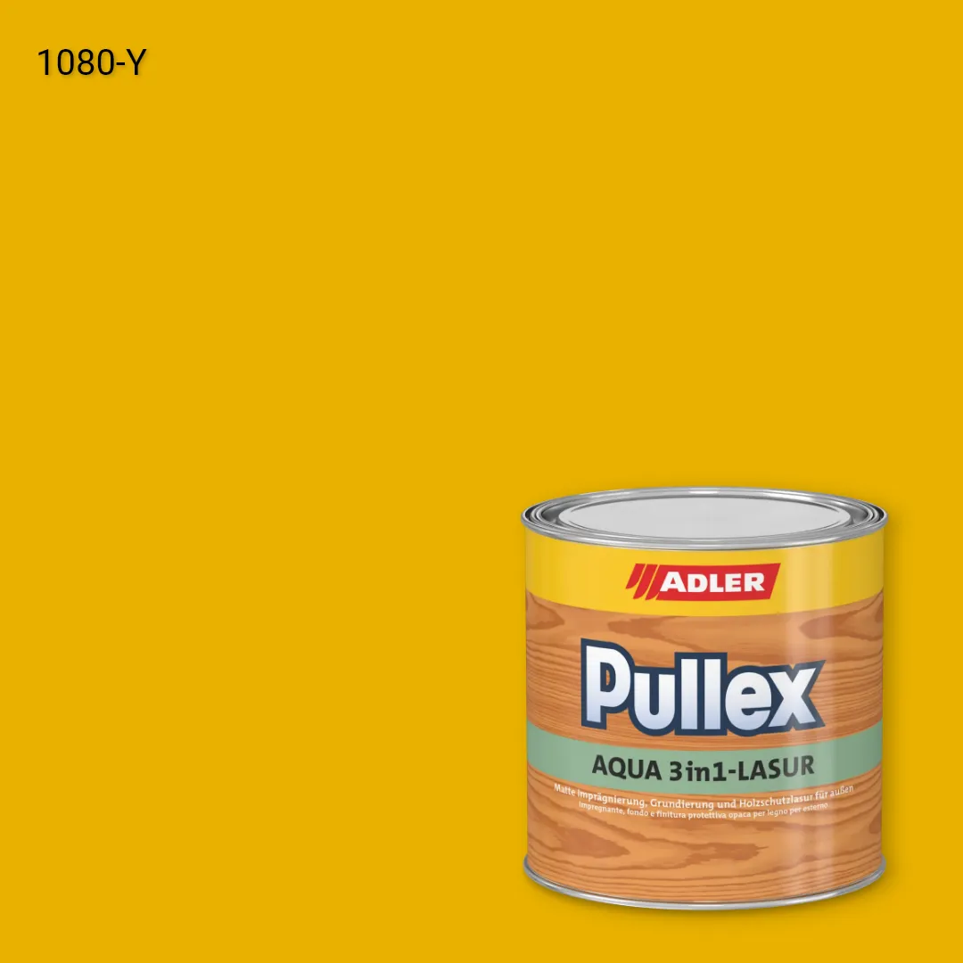 Лазур для дерева Pullex Aqua 3in1-Lasur колір NCS S 1080-Y, Adler NCS S