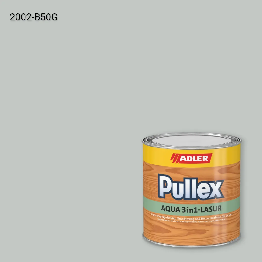 Лазур для дерева Pullex Aqua 3in1-Lasur колір NCS S 2002-B50G, Adler NCS S