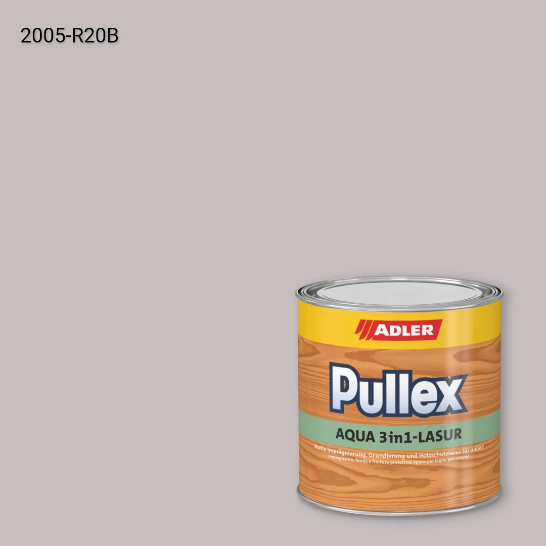 Лазур для дерева Pullex Aqua 3in1-Lasur колір NCS S 2005-R20B, Adler NCS S