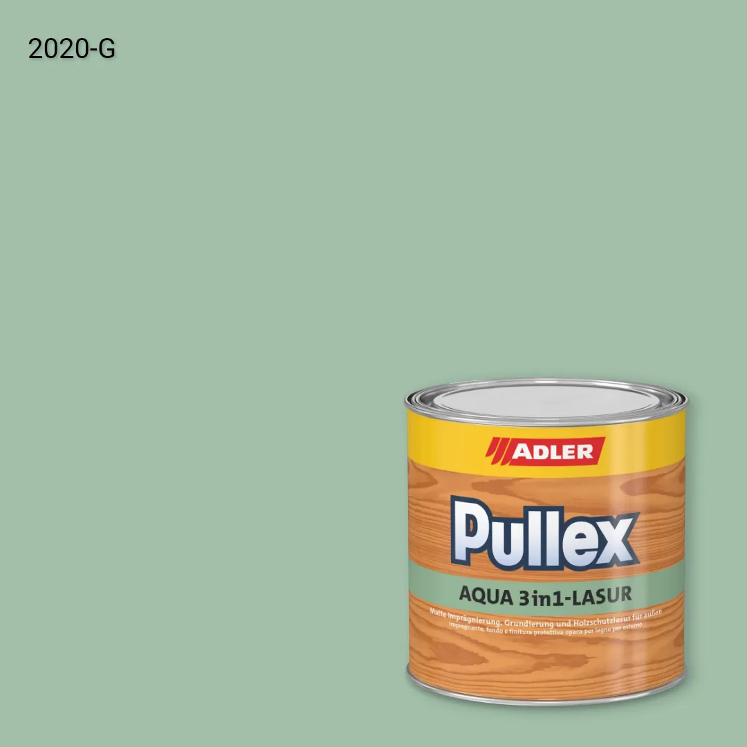 Лазур для дерева Pullex Aqua 3in1-Lasur колір NCS S 2020-G, Adler NCS S