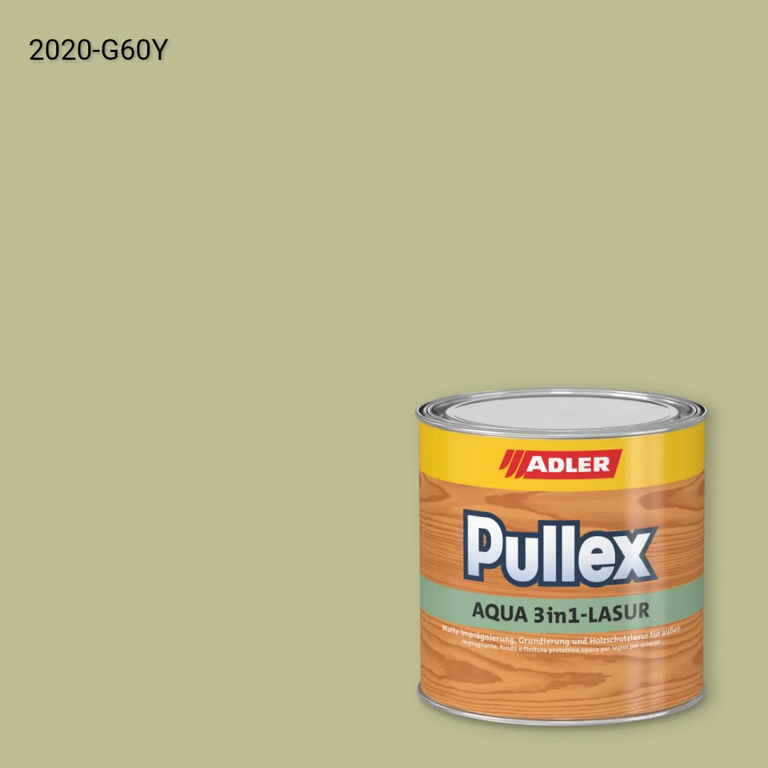Лазур для дерева Pullex Aqua 3in1-Lasur колір NCS S 2020-G60Y, Adler NCS S