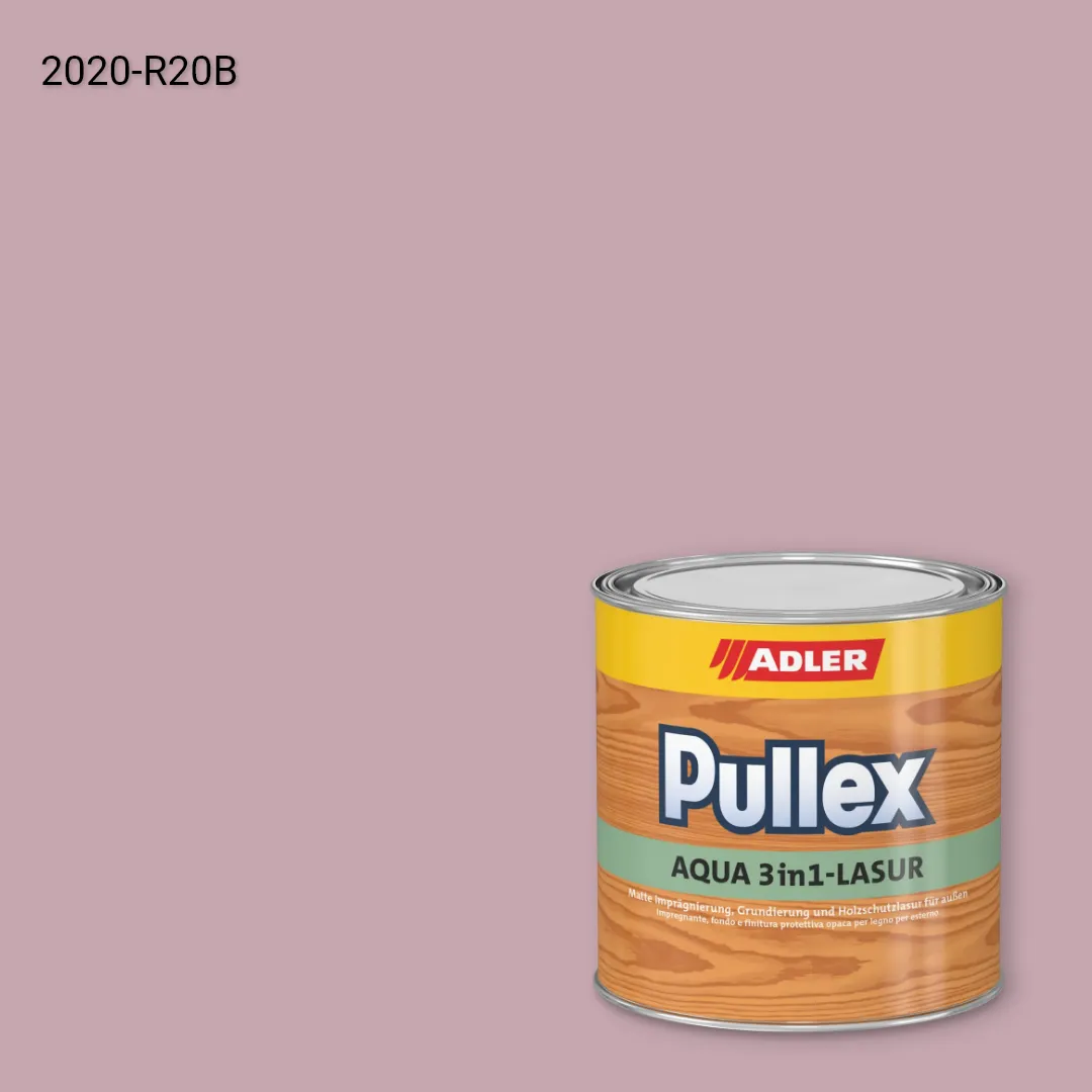 Лазур для дерева Pullex Aqua 3in1-Lasur колір NCS S 2020-R20B, Adler NCS S