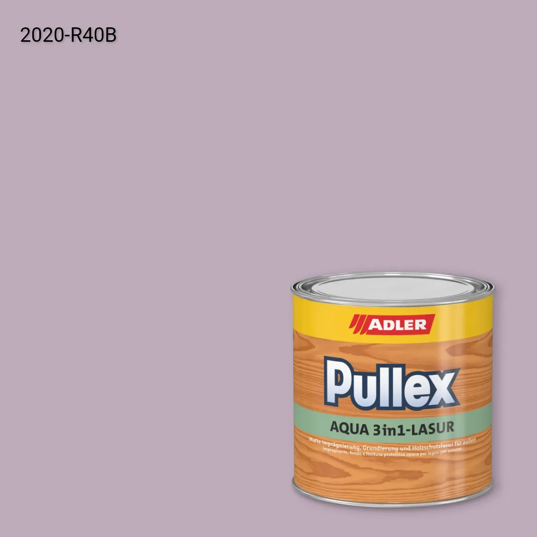 Лазур для дерева Pullex Aqua 3in1-Lasur колір NCS S 2020-R40B, Adler NCS S