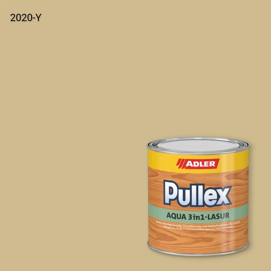 Лазур для дерева Pullex Aqua 3in1-Lasur колір NCS S 2020-Y, Adler NCS S