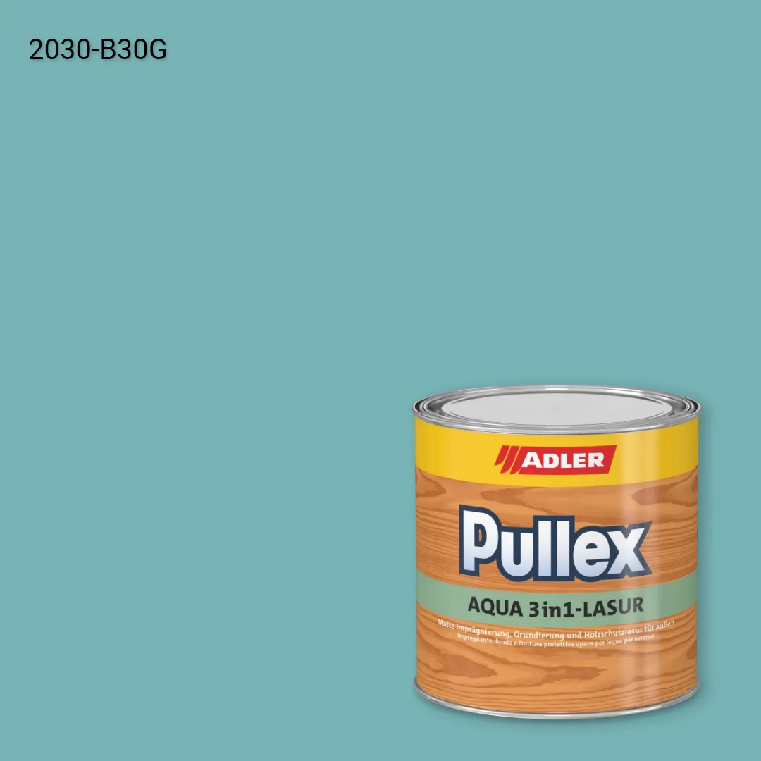 Лазур для дерева Pullex Aqua 3in1-Lasur колір NCS S 2030-B30G, Adler NCS S