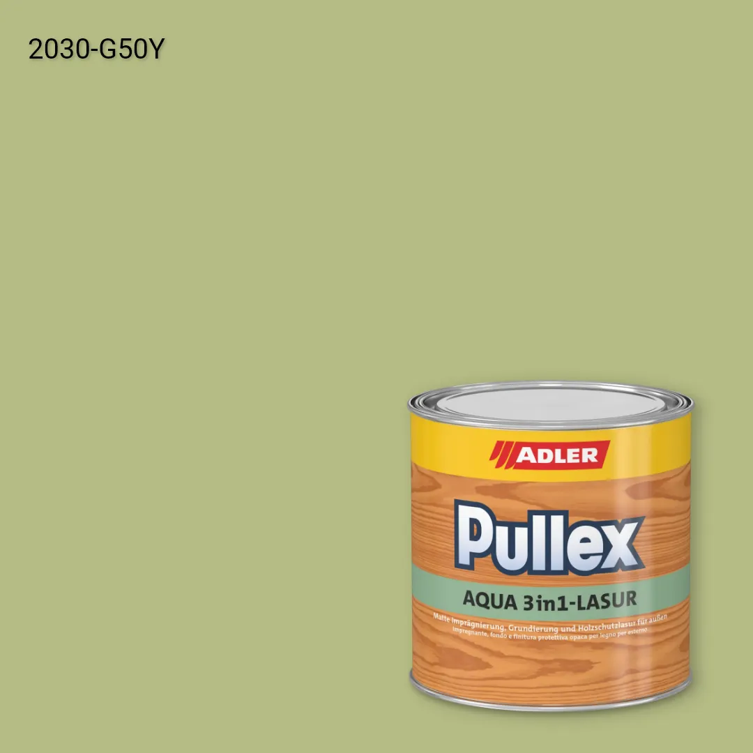 Лазур для дерева Pullex Aqua 3in1-Lasur колір NCS S 2030-G50Y, Adler NCS S
