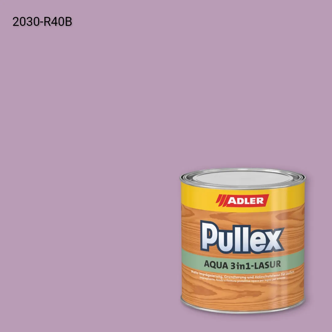 Лазур для дерева Pullex Aqua 3in1-Lasur колір NCS S 2030-R40B, Adler NCS S