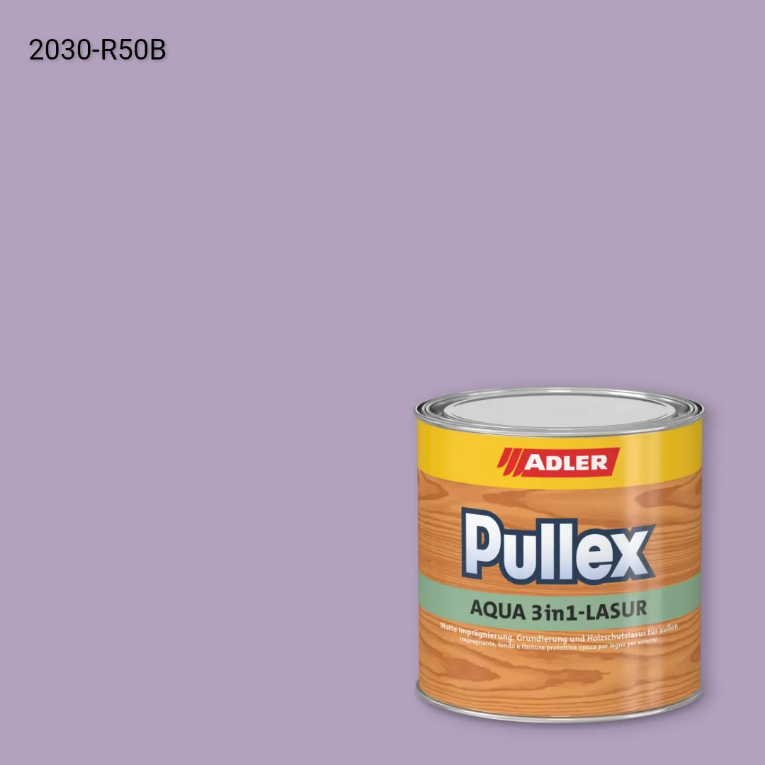 Лазур для дерева Pullex Aqua 3in1-Lasur колір NCS S 2030-R50B, Adler NCS S