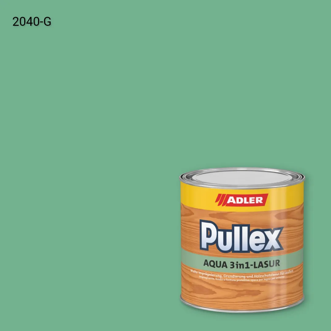 Лазур для дерева Pullex Aqua 3in1-Lasur колір NCS S 2040-G, Adler NCS S
