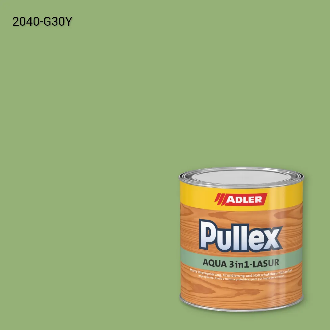 Лазур для дерева Pullex Aqua 3in1-Lasur колір NCS S 2040-G30Y, Adler NCS S