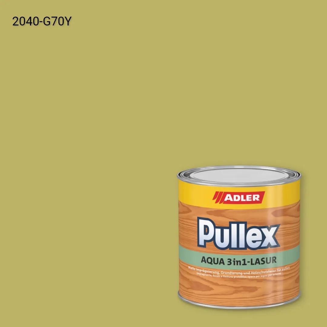 Лазур для дерева Pullex Aqua 3in1-Lasur колір NCS S 2040-G70Y, Adler NCS S