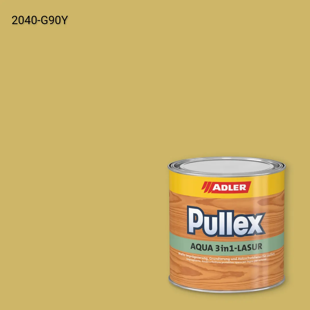 Лазур для дерева Pullex Aqua 3in1-Lasur колір NCS S 2040-G90Y, Adler NCS S