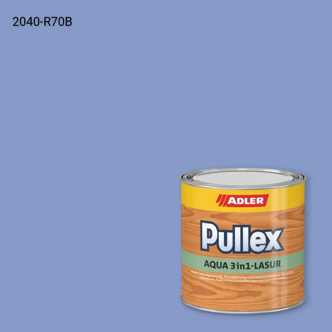 Лазур для дерева Pullex Aqua 3in1-Lasur колір NCS S 2040-R70B, Adler NCS S