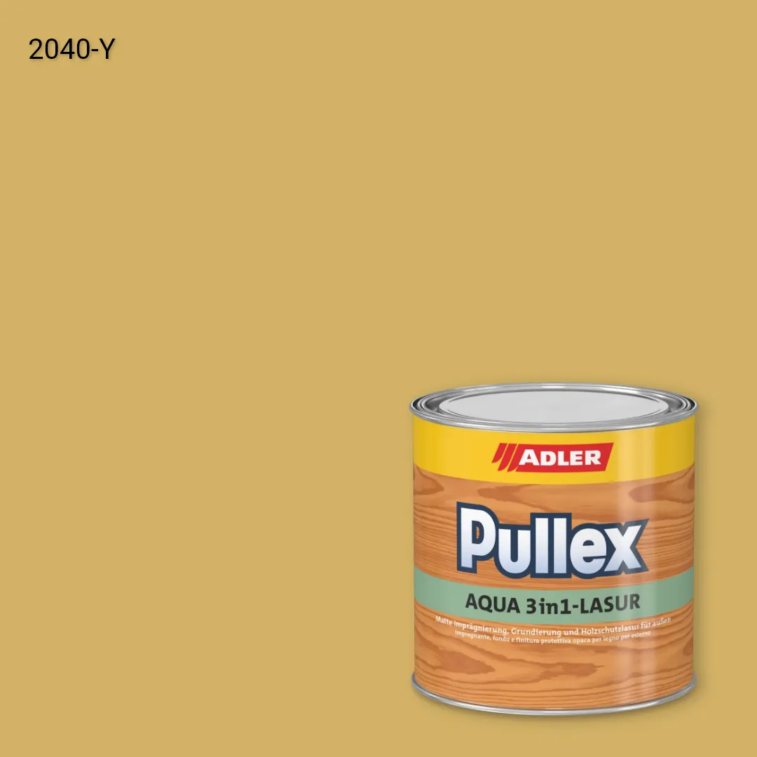 Лазур для дерева Pullex Aqua 3in1-Lasur колір NCS S 2040-Y, Adler NCS S