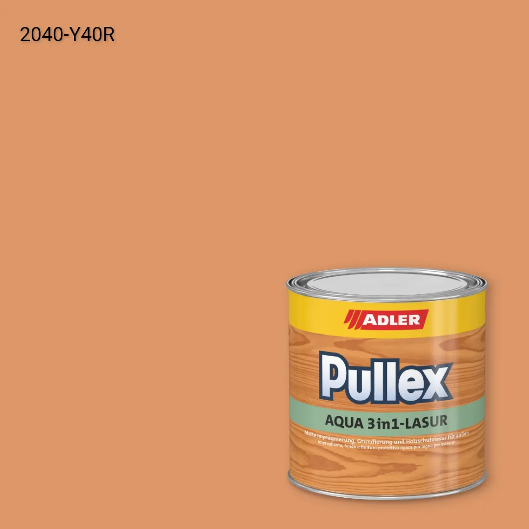 Лазур для дерева Pullex Aqua 3in1-Lasur колір NCS S 2040-Y40R, Adler NCS S
