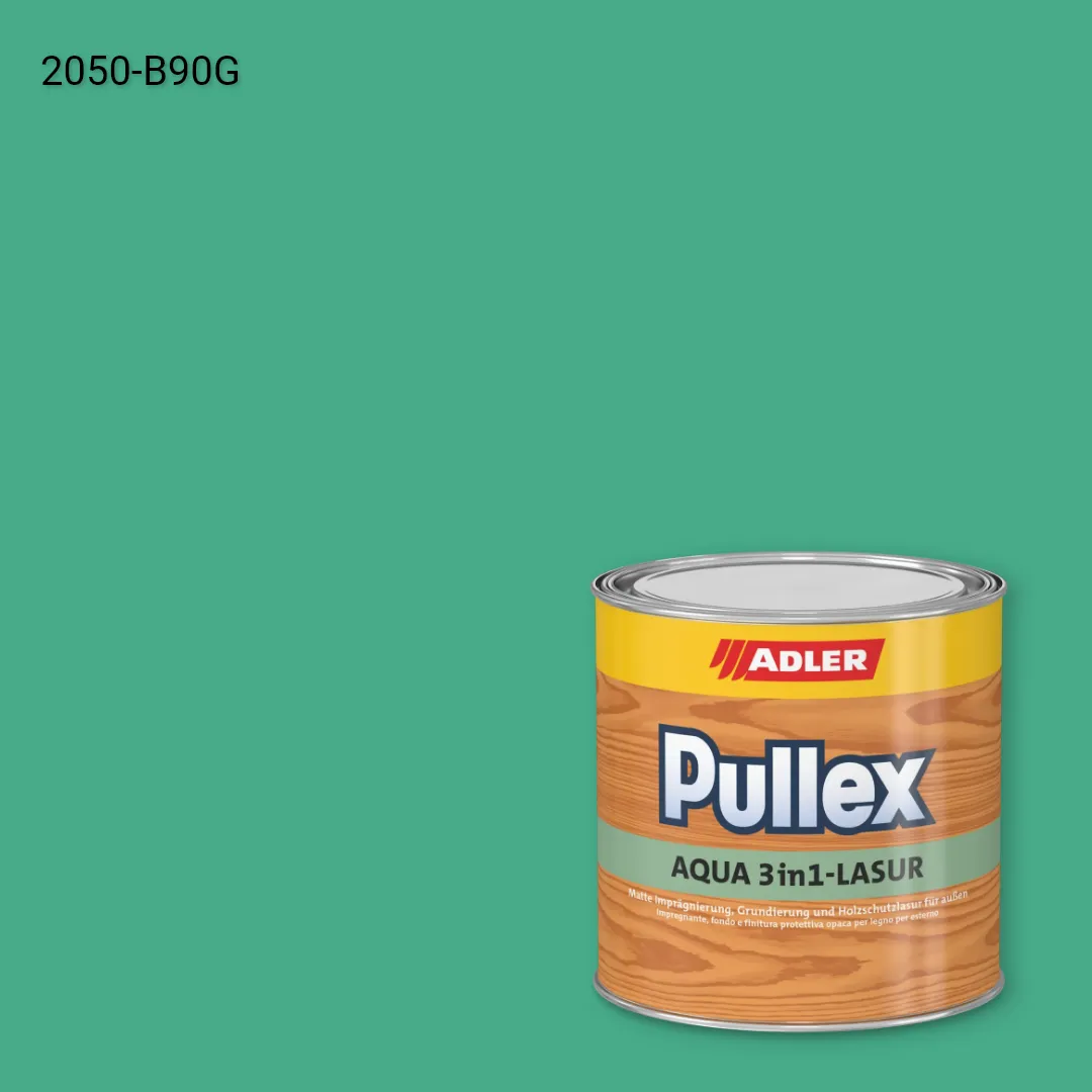 Лазур для дерева Pullex Aqua 3in1-Lasur колір NCS S 2050-B90G, Adler NCS S