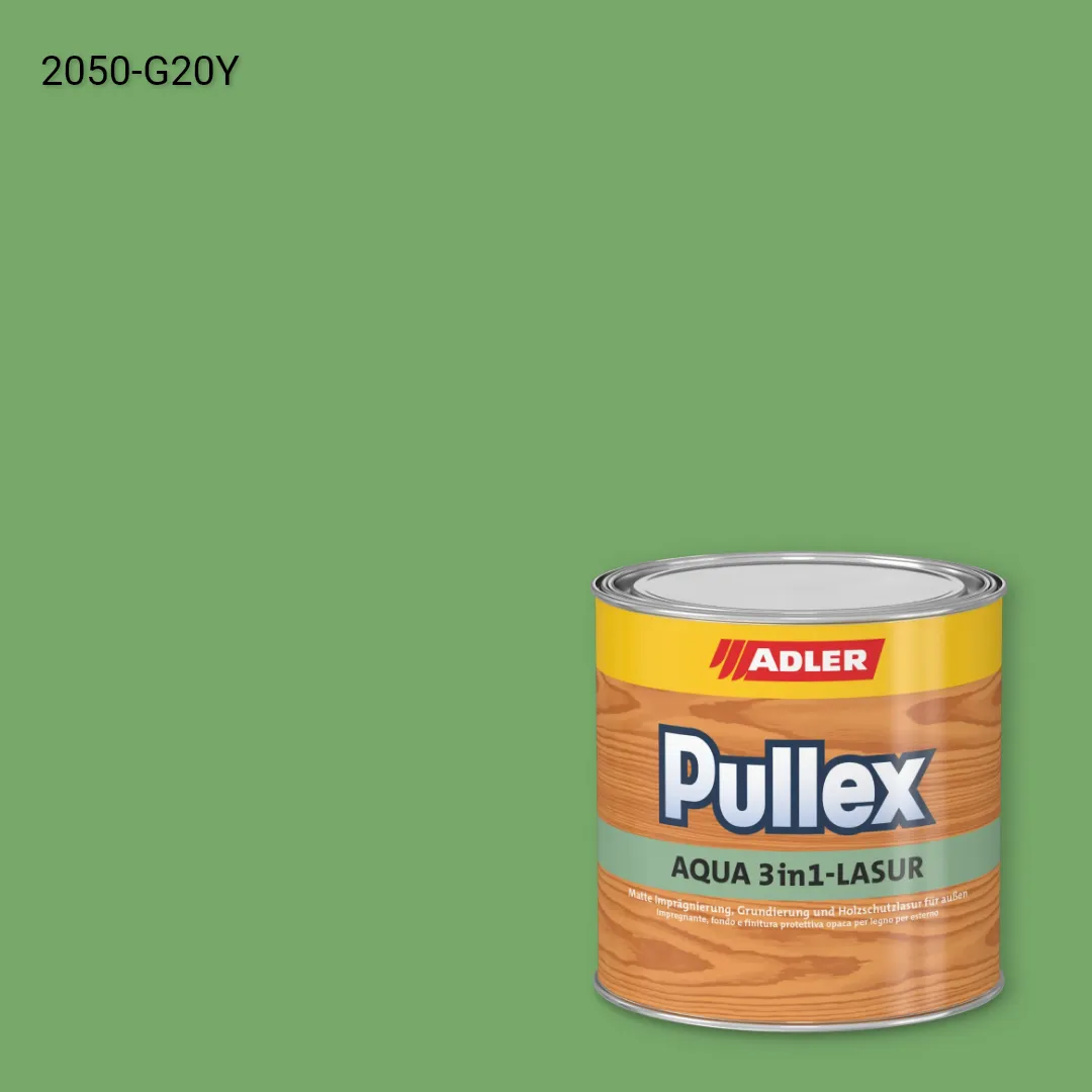 Лазур для дерева Pullex Aqua 3in1-Lasur колір NCS S 2050-G20Y, Adler NCS S
