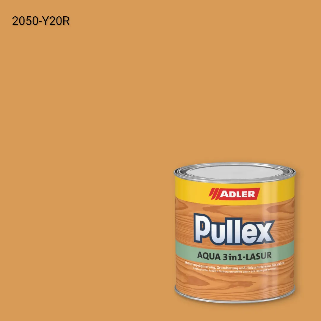 Лазур для дерева Pullex Aqua 3in1-Lasur колір NCS S 2050-Y20R, Adler NCS S
