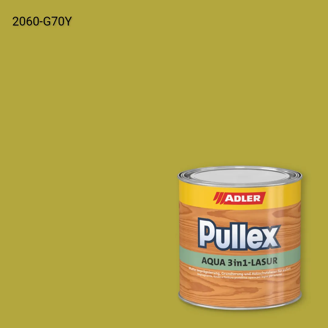 Лазур для дерева Pullex Aqua 3in1-Lasur колір NCS S 2060-G70Y, Adler NCS S