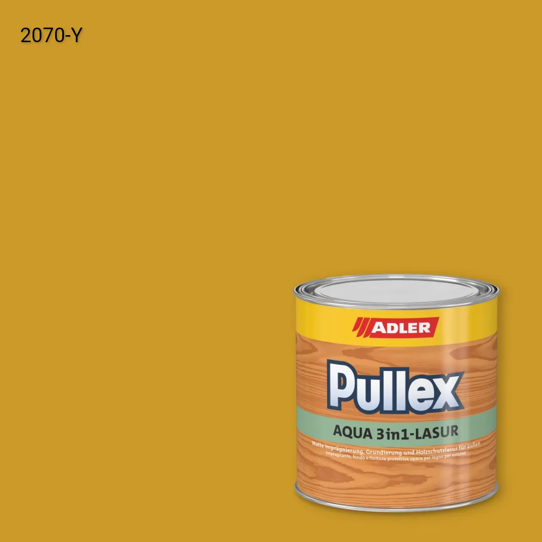 Лазур для дерева Pullex Aqua 3in1-Lasur колір NCS S 2070-Y, Adler NCS S