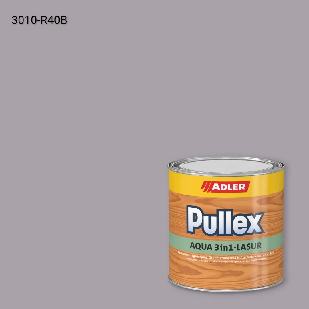 Лазур для дерева Pullex Aqua 3in1-Lasur колір NCS S 3010-R40B, Adler NCS S