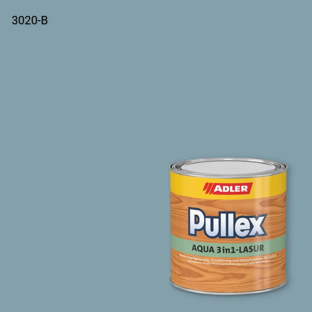 Лазур для дерева Pullex Aqua 3in1-Lasur колір NCS S 3020-B, Adler NCS S