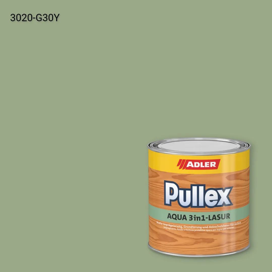Лазур для дерева Pullex Aqua 3in1-Lasur колір NCS S 3020-G30Y, Adler NCS S