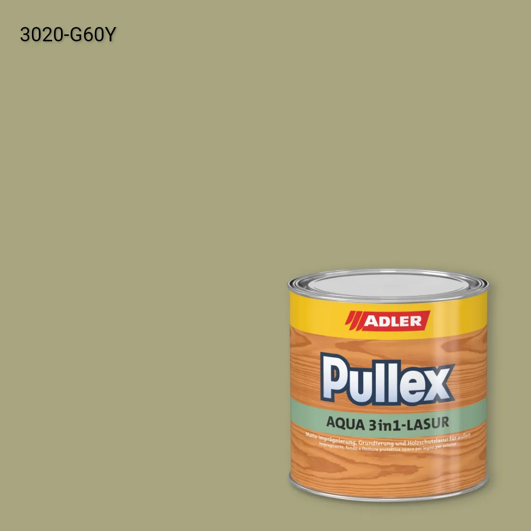 Лазур для дерева Pullex Aqua 3in1-Lasur колір NCS S 3020-G60Y, Adler NCS S